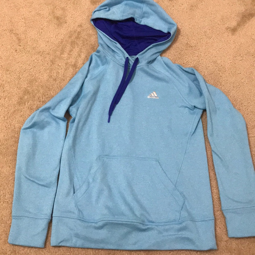 Blue adidas hoodie